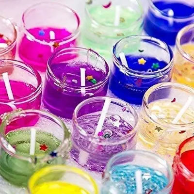 Picture of 6 Pieces in 1 box Mini 1 inch Jelly candles
