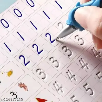 Picture of Magic Handwriting Practice Book for Preschool with pen