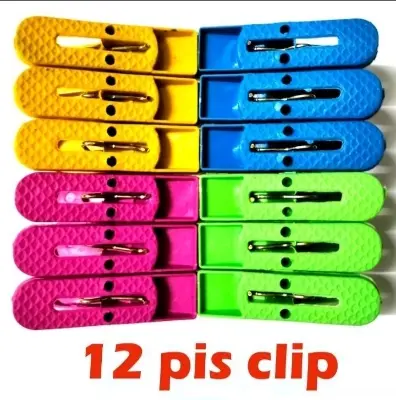 Picture of 1 dozen or 12 pieces cloths hanging dry clips