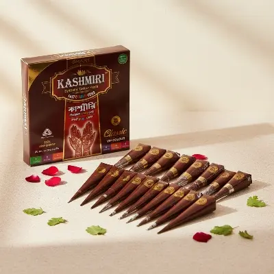 Picture of Kashmiri mehedi cone 12 pieces  or 1 dozen