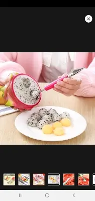 Picture of Fruit design cutter with scoop dual sided