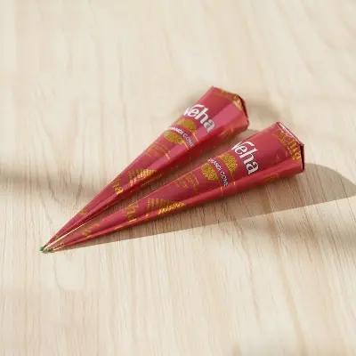 Picture of 2 Pieces Neha red color mehedi cones -2 pieces