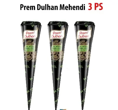 Picture of 3 Pieces Prem Dulhan Mehedi cone -3 pieces