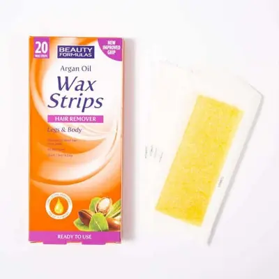 Picture of Beauty Formulas Leg & Body Line Wax Strips with Argan Oil, 20 pcs