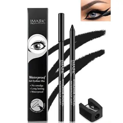 Picture of IMAGIC Gel Eyeliner Pen Long lasting Waterproof Kajal Eyeliner - Black new 2026