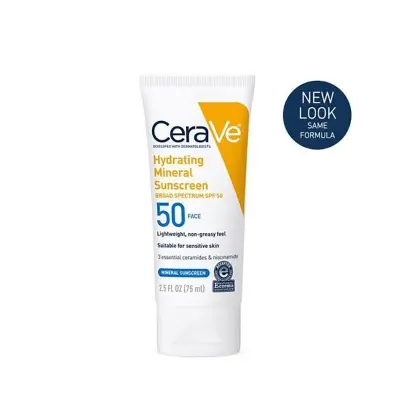 Picture of CeraVe 100% Mineral Sunscreen SPF 50 (USA) new(Glow N Touch Beauty)