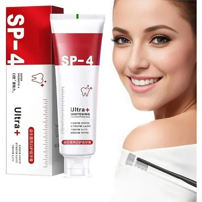 Picture of SP 4 UltraBrightening Toothpaste, Advanced Whitening Formula for Stain Removal and Enamel Protection| Fresh Mint Flavor| SP4, SP6, S10 Toothpaste 2026 new