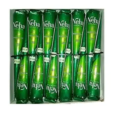 Picture of Neha Oil Based Green Mehedi 12 Pieces box
