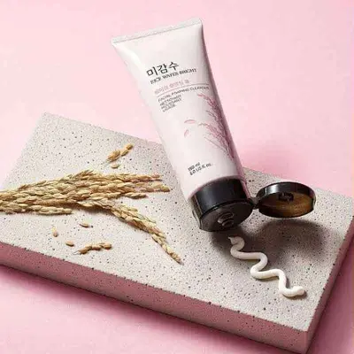 Picture of Rice Water Bright Cleansing Foam 150 Ml Skin Care Facial Cleanser Natural Ingredients new(Glow N Touch Beauty)