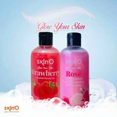 Picture of SKINO STRAWBERRY+ROSE COMBO SCENTED SHOWER GEL 220ML (made in bangladesh) (Glow N Touch Beauty)