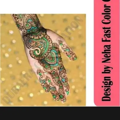 Picture of Neha 6 Colors Mixed Classic Cone Mehedi- 6 Pieves