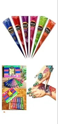 Picture of 12 pieces Box Neha Classic Colors Mehedi Cones
