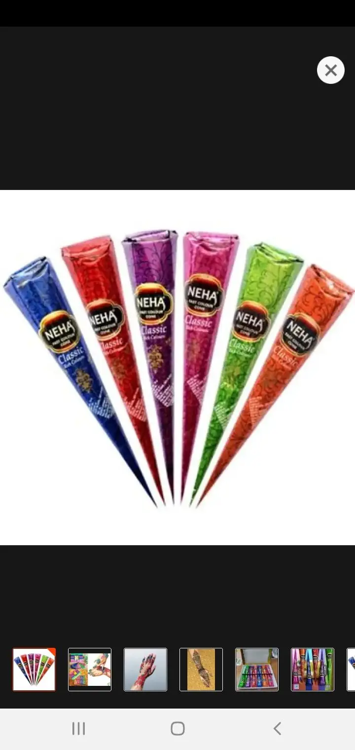 Picture of 12 pieces Box Neha Classic Colors Mehedi Cones