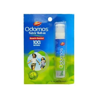 Picture of Odomos Mosquito Repellent Fabric Rollon Citronella & Eucalyptus Oil | 8Ml | Made In India