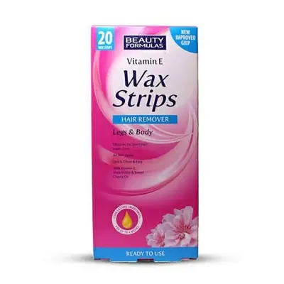 Picture of Vitamin E Hair Removal Wax Strips For Legs & Body - 20 Strips