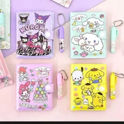 Picture of 1 Piece Mini Diary with cute pen (1 Piece)