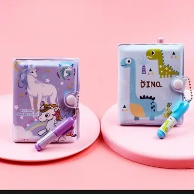 Picture of 1 Piece Mini Diary with cute pen (1 Piece)