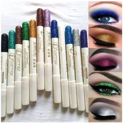 Picture of 12 Pieces Glitter Eyeshadow Pencil Sets (12 Pieces)