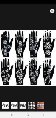 Picture of Hand Mehedi Steakers for mehedi design 4 Pieces or 2 pair