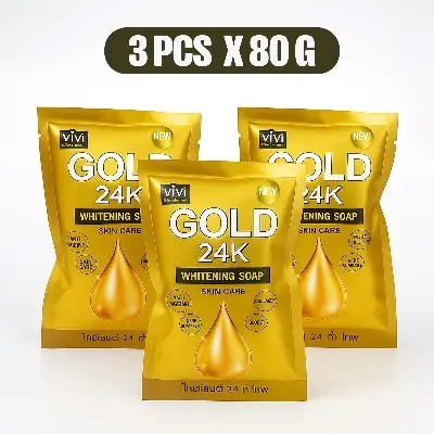 Picture of 3 Pieces Gold 24k Soap bar 80×3 grams