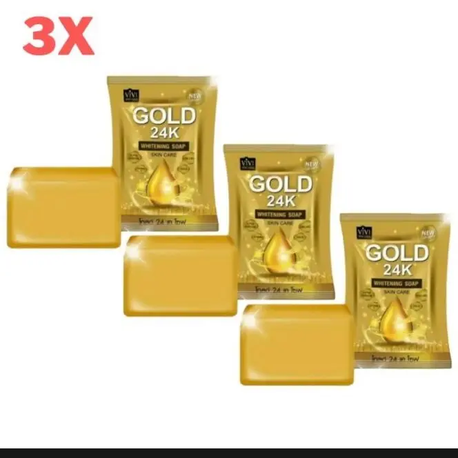 Picture of 3 Pieces Gold 24k Soap bar 80×3 grams