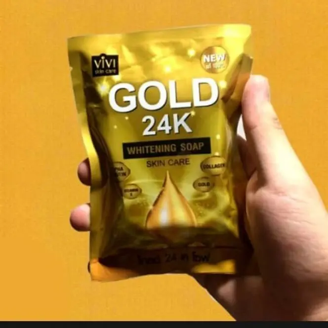 Picture of 1 Piece 80 gram Gold 24k Bar Soap