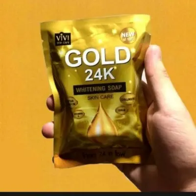 Picture of 1 Piece 80 gram Gold 24k Bar Soap