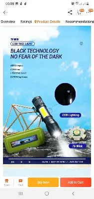 Picture of 3 in 1 Mini Portable Rechargable Waterproof USB Flash Torch Light - 1 Piece