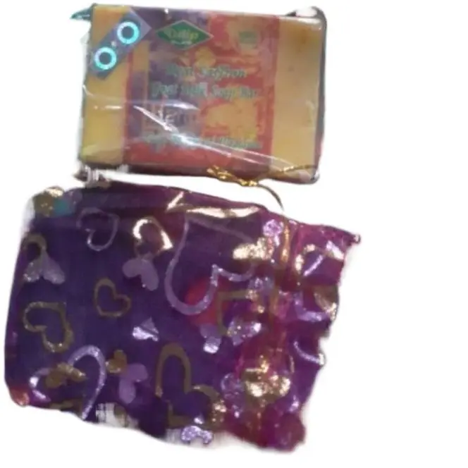 Picture of 2 Pieces Saffran Real goat milk Soap ( 2 pieces ) with pouch bag