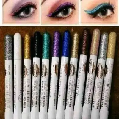 Picture of 12 in 1 Set Multi color Glitter Eyeshadows - 12 pieces