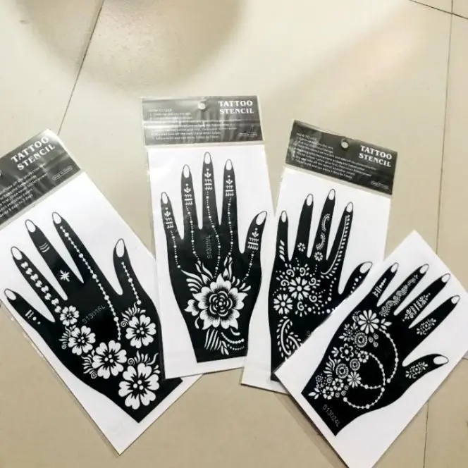 Picture of 1 Pair Mehedi designed Steakers for easy solution to mehedi art (1 pair or 2 pieces)