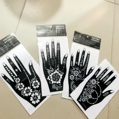 Picture of 1 Pair Mehedi designed Steakers for easy solution to mehedi art (1 pair or 2 pieces)