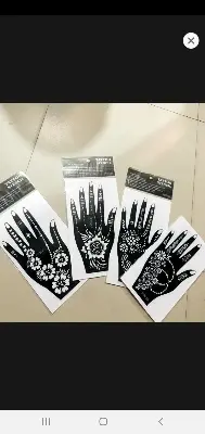 Picture of 1 Pair Mehedi designed Steakers for easy solution to mehedi art (1 pair or 2 pieces)