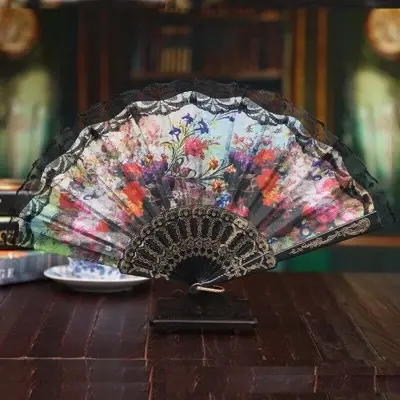 Picture of 1 Piece stylish folding hand fan or Haat pakha for traveling