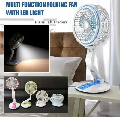 Picture of New Rechargeable Folding Table Fan with Led Light (1 Piece)