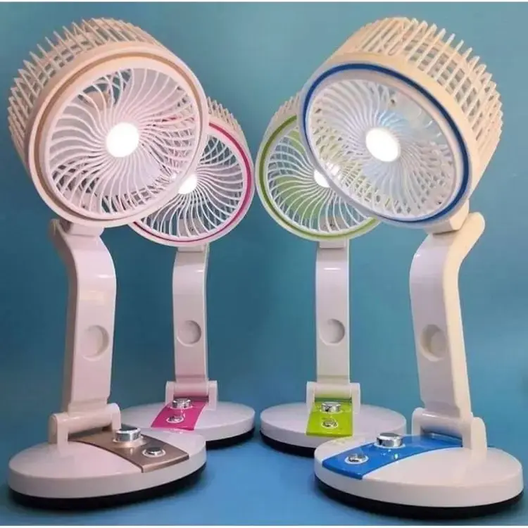 Picture of New Rechargeable Folding Table Fan with Led Light