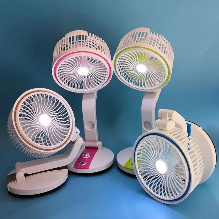 Picture of New Rechargeable Folding Table Fan with Led Light