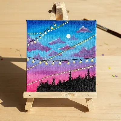 Picture of Hand Painted Art or Painting for Home Decor (10×10" size)