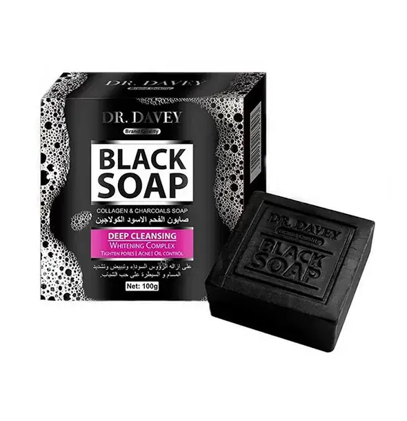 Picture of Dr. Davey Black Soap 100g Natural Skincare Product