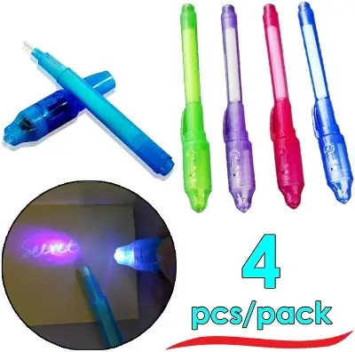 Picture of 4 Pieces Magic Invisible ink Pens (4 Pieces)