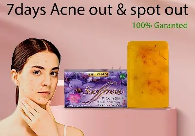 Picture of Dr. Khan Saffron & Corn Silk Glyserine Beauty Soap (130 grams)