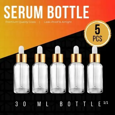 Picture of 5 pieces 30 ml Serum Bottles for multi purpose use