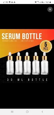 Picture of 5 pieces 30 ml Serum Bottles for multi purpose use