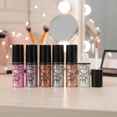 Picture of PeiFen 6pcs Flare Shining Charm Eyes Glitter |  Liquid Eyeliner/Eyeshadow Set (6 Pieces) |