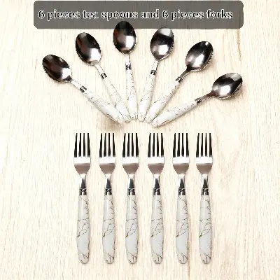 Picture of 6 Pieces Spoons and 6 Pieces forks (12 pieces)