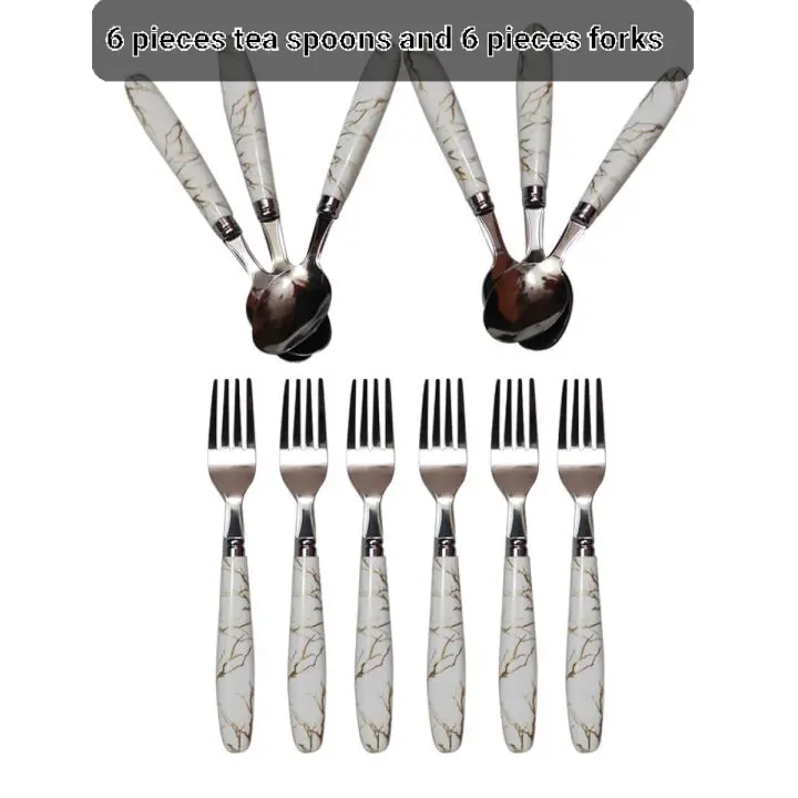 Picture of 6 Pieces Spoons and 6 Pieces forks (12 pieces)