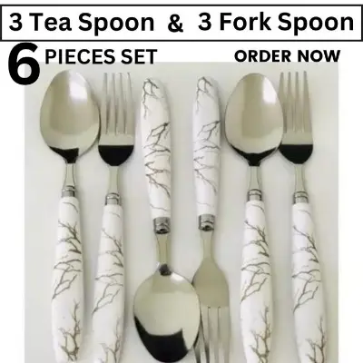 Picture of 3 pieces tea spoon and 3 pieces fork (combo 6)