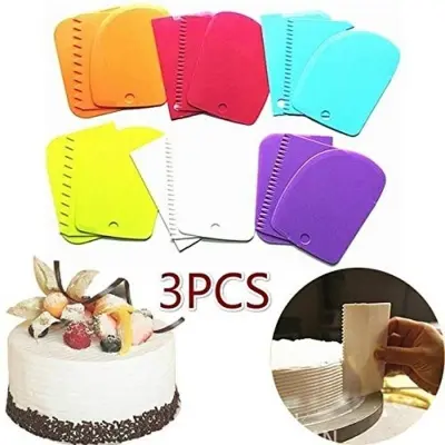 Picture of 3 Pieces Plastic Cake Scraper (3 Pieces in 1 set)