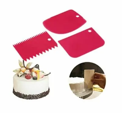 Picture of 3 Pieces Plastic Cake Scraper (3 Pieces in 1 set)
