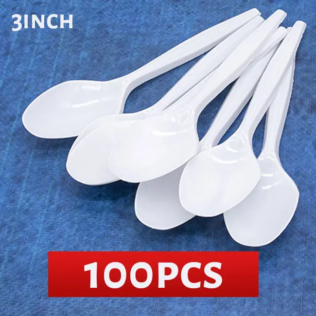 Picture of 100 pieces Mini Spoons (100 pieces) for one time use